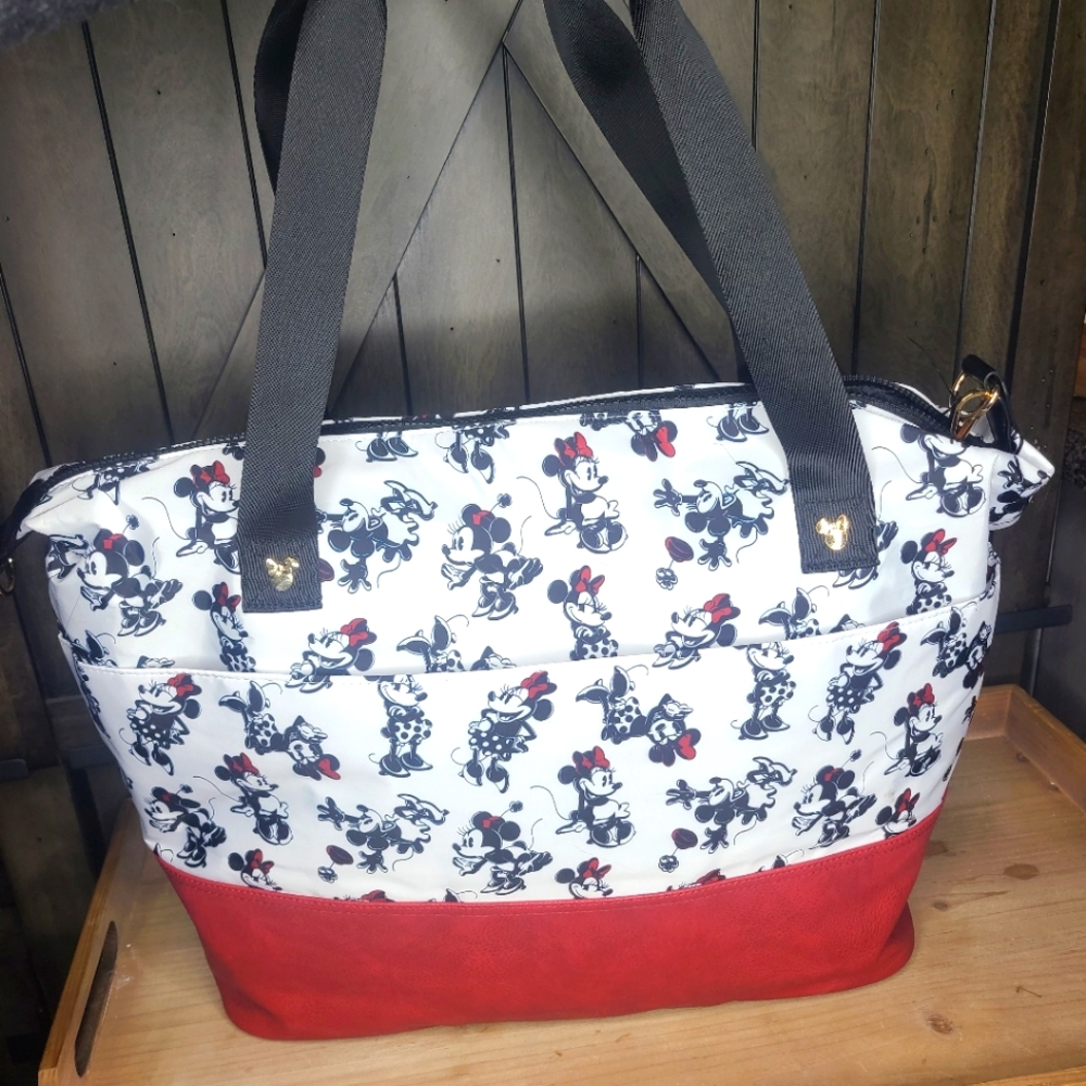 NWT Disney Minnie Mouse Large Tote/ Weekender Bag by Bioworld 22 x 14 x 7